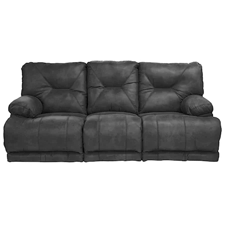 Power Lay Flat Reclining Sofa with Fold Down MiddleTable